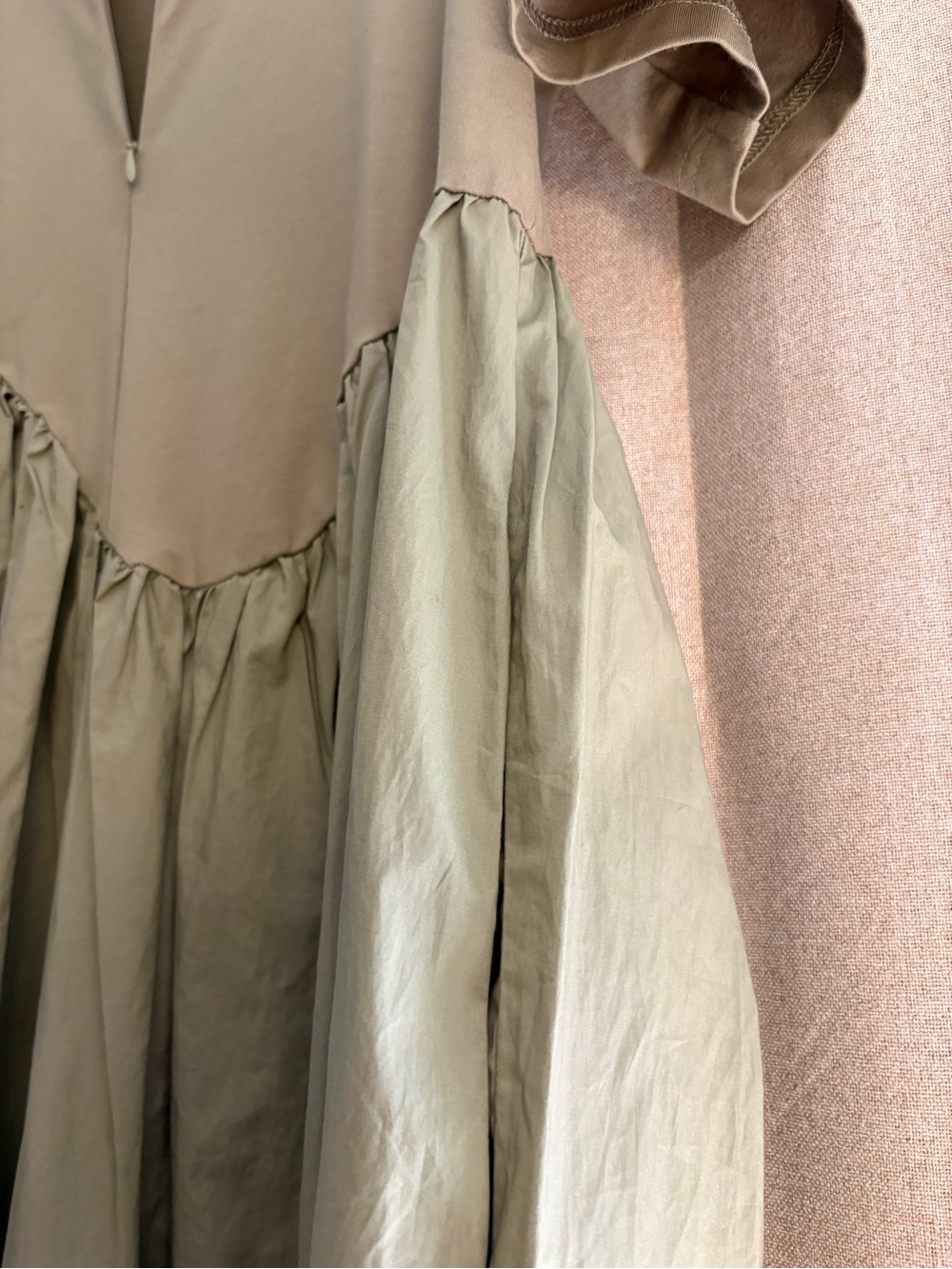 COS Olive-Toned Short Sleeve Maxi Dress - Picture 3 of 5